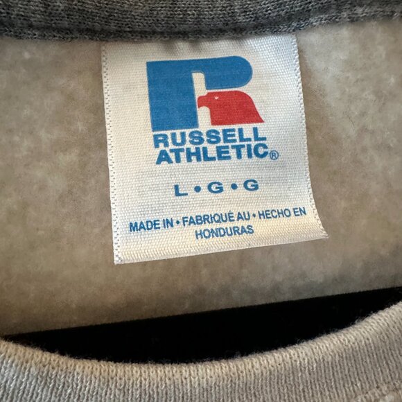 Russell Athletic Cream Crewneck Large Men's Sweatshirt - Picture 3 of 9